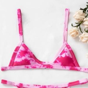 Pink Tie Dye Swimsuit